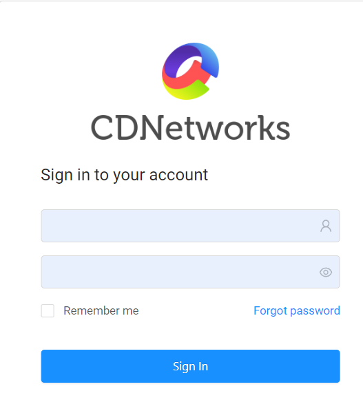 login page